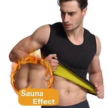 Мужской шейпер для тела, тренировочный топ для похудения, неопреновый жилет для сауны для похудения, сжигание жира в животе, мужской спортивный жилет для фитнеса