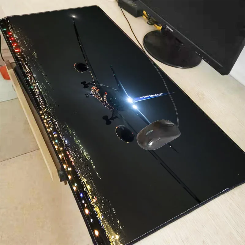 Gaming Mousepad with RGB Light and Airplane Design
