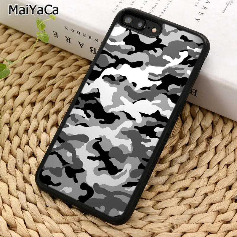 Армейский камуфляжный чехол MaiYaCa для телефона iPhone X XR XS 11 12 13 Pro MAX 5 6 7 8 Plus Samsung Galaxy S8