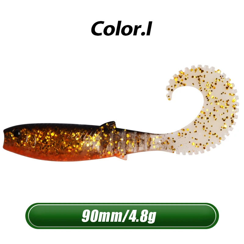 72I 10pcs 3.15in 3D Shad Swimbait для рыболовных приманок, подходит для всех видов буровых снастей, приманки, искусственные приманки - Цвет: 72I 10pcs