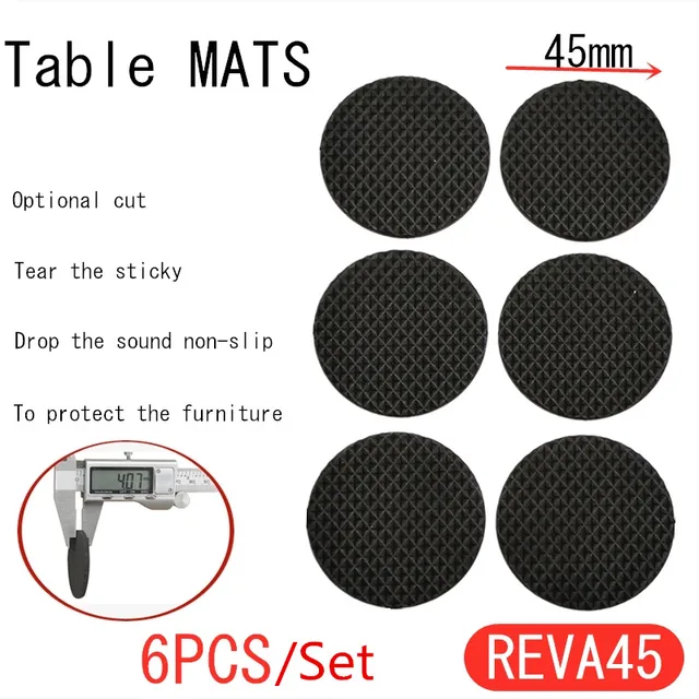 Furniture Leg Feet Rug Felt Pads Anti Slip Mat Bumper Damper For Chair Table Protector Hardware 1-24pcs Thickening Self Adhesive REVA45