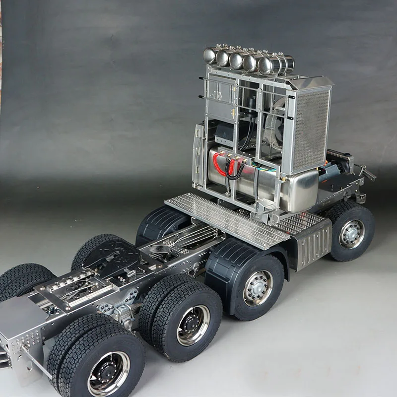Chassis Benz модель 1/14 Benz 8x8 тяжелый перетащите Шасси Металлический Аварийный барьер металлик моделирование набор аксессуаров с обеих сторон - Цвет: Chassis
