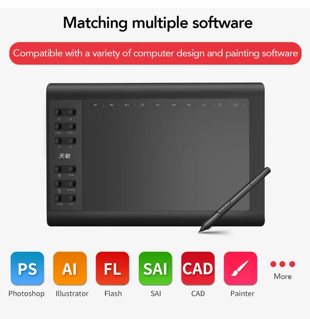 Universal Professional Artist Anti-touch Drawing Glove for Graphic Drawing  Tablet Using, Suitable for Left and Right Hand