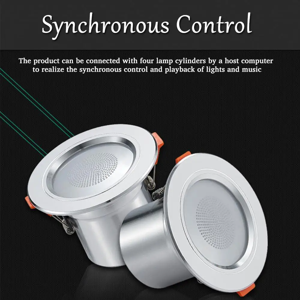 Remote Control Led Ceiling Round Downlight Bluetooth 4.0 Music App Smart Light Fixtures For Home Baseus Kitchen Indoor Lighting