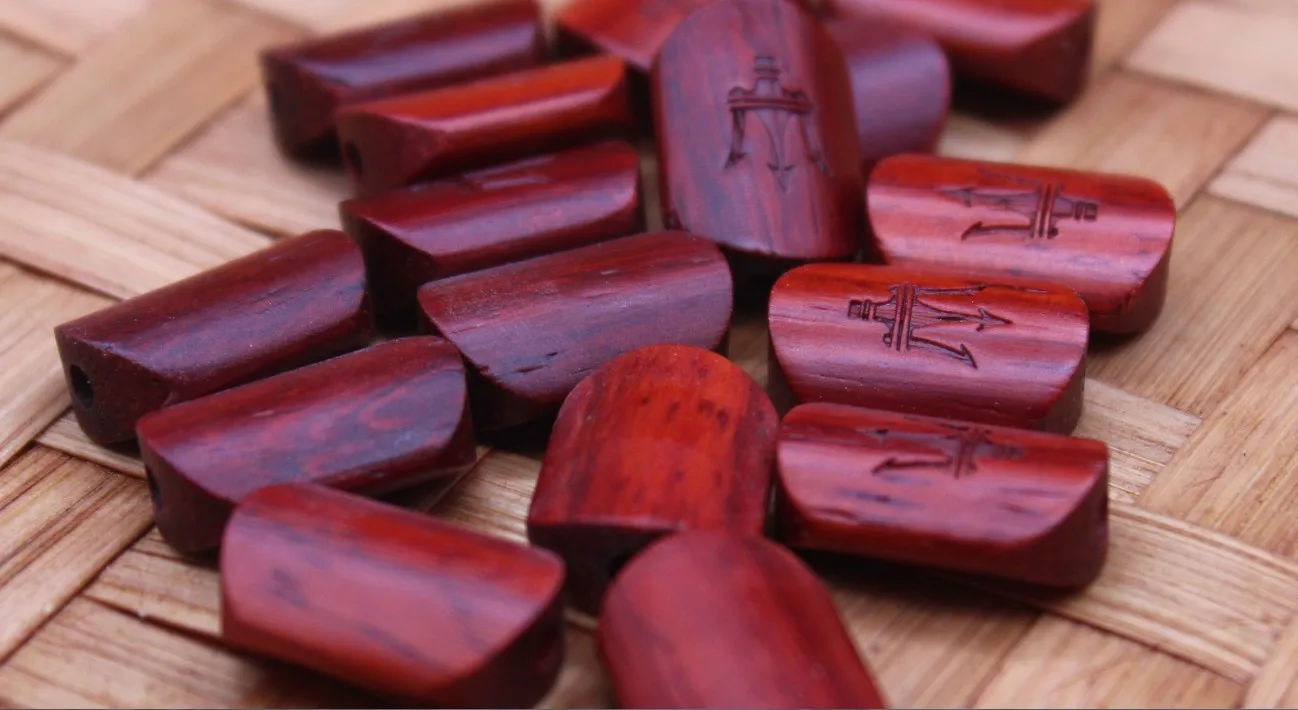 Diy аксессуары для наушников Diy разделительный ползунок из твердой древесины красного сандалового дерева