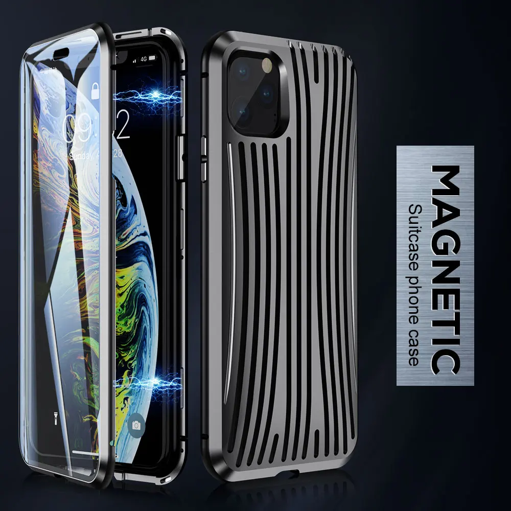 Kaufen CASEIER Neue Ultra Magnet Telefon Fall Für iPhone 11 Pro Max Fundas 360 Vollständige Abdeckung Fall Für iPhone X XS max XR 7 8 Plus Capinhas