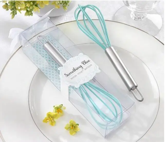 80PCS pink blue baby shower favor whisk egg beater wedding bomboniere bridal shower favor birthday party gift keepsake