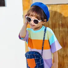 Новое Стильное платье для девочек, модное летнее хлопковое платье для девочек 1-6 лет, HJ300