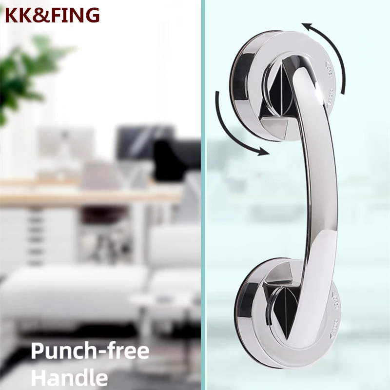 Glass Door Sliding Door Handles Closet Cupboard Toilet Lid Refrigerator Suction Cup Pulls Free Punch door handles cabinet handles