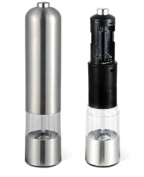 

Electric stainless steel pepper and salt grinder Ceramic core pepper mill