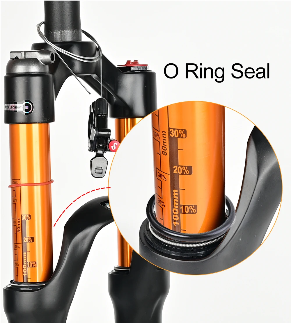 NANLIO Magnesium Alloy MTB Bicycle Supension Fork  Air 26/27.5/29er Inch Mountain Bike 32 RL100mm Fork For A Bicycle Accessories