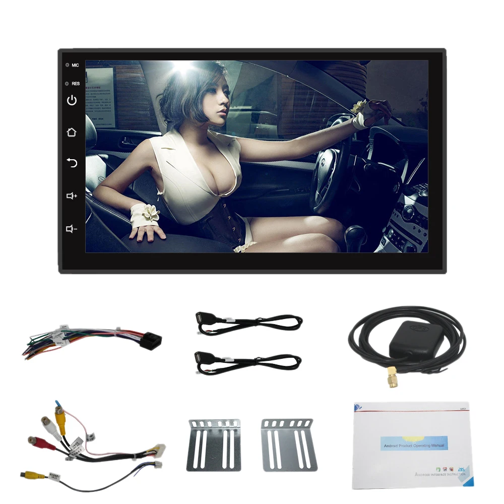 

7 Inch 2Din Android 8.1 Car Mp5 Player Press Screen Bluetooth Radio Hd Rear Camera