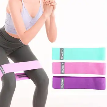 

FDA high elastic hip training ring Female Polyester fiber latex Stovepipe resistance band Pilates Peach Hip Pull Band