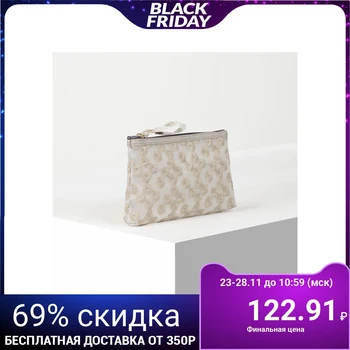 

PVC cosmetic bag, zippered compartment, matte gray