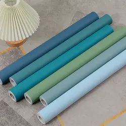Solid Color Self-adhesive Wallpaper Bedroom Room Wall Decor Contact Paper Water and Moisture-proof Cabinet Renovation Sticker