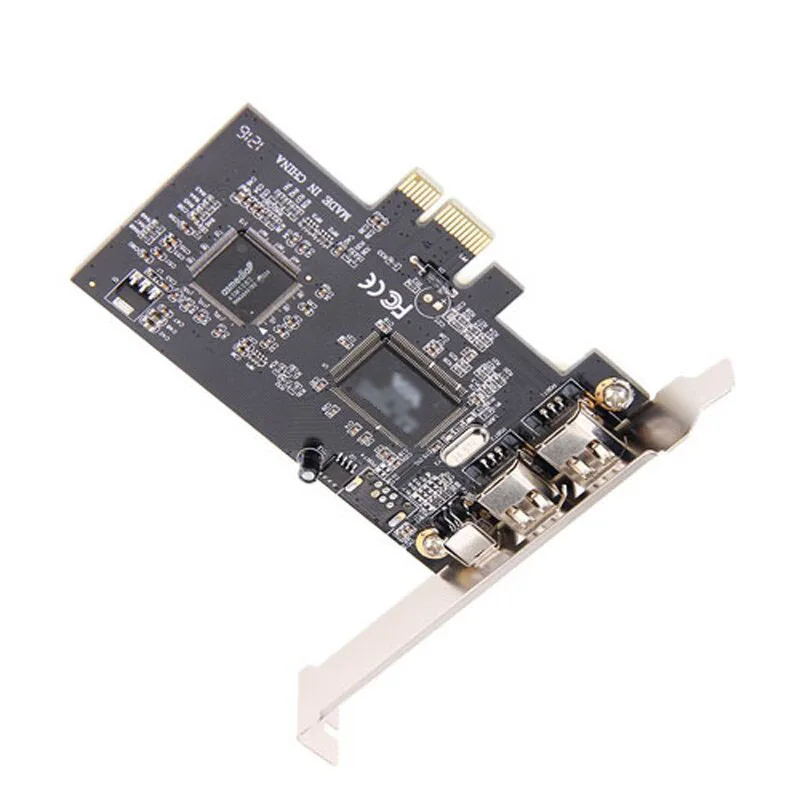 PCI E к IEEE 1394 адаптер с 3 портами плата PCI Express плата расширения для настольного ПК