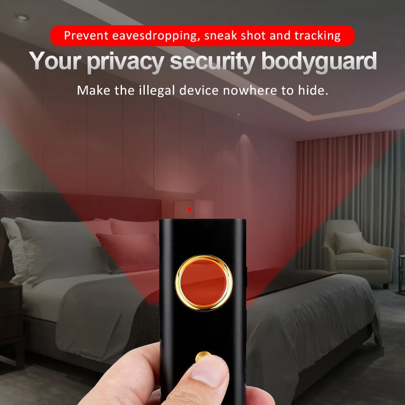 Hidden Camera Spy Bug Detector Anti Spy Things Mini Wifi Wireless Signal Cam SM GPS Tracker Wiretap Finder Anti-sneak Shooting Hidden Camera Detector Infrared Camera Detector Camera Detector Signal Detector