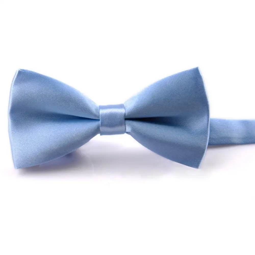 Для мужчин с бантом галстук высшего качества в горошек цвет: черный, синий красная бабочка детская гладкой Мягкий Бабочка для свадьбы или выпускного бала вечерние галстуки - Цвет: A14