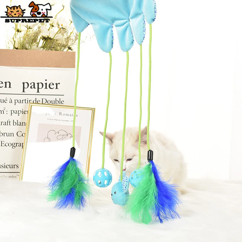 SUPREPET кошка игрушка интерактивная игрушка для кошек, перчатки для кошек котёнок Кот Игрушка Мышь с колокольчиками мячи для животных перчатки "Кошка" игрушка katten speelgoed