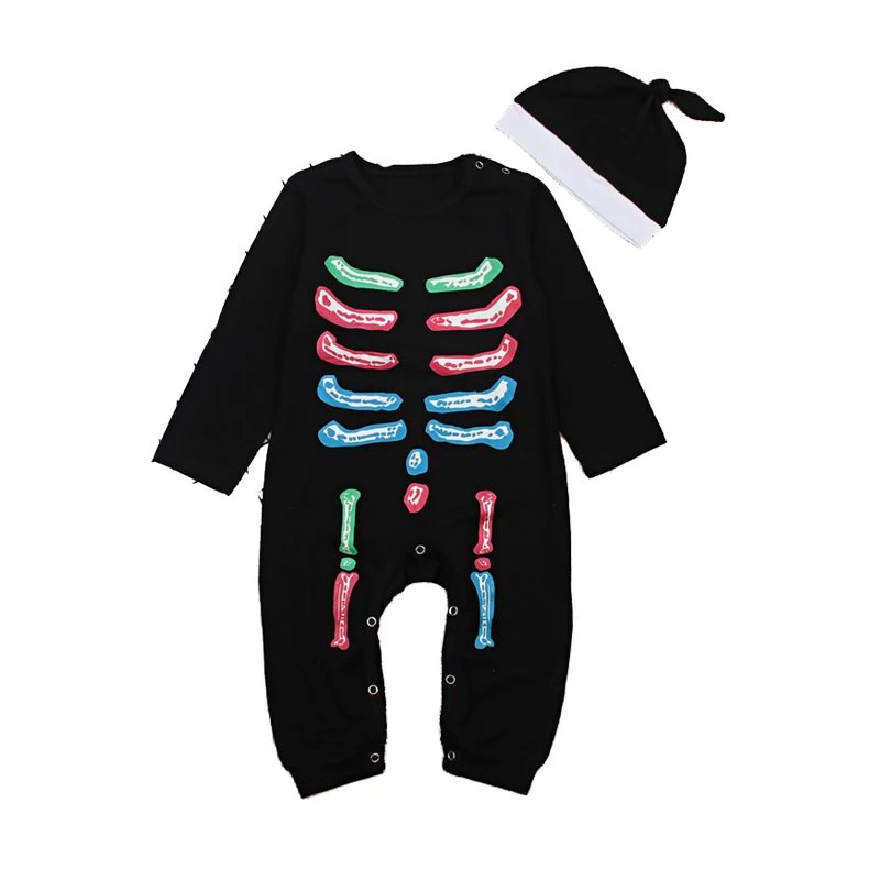 Casual Outfits Newborn Kids Baby Girl Boy Romper Halloween Clothes Set for 0-36M Kids Baby Clothes