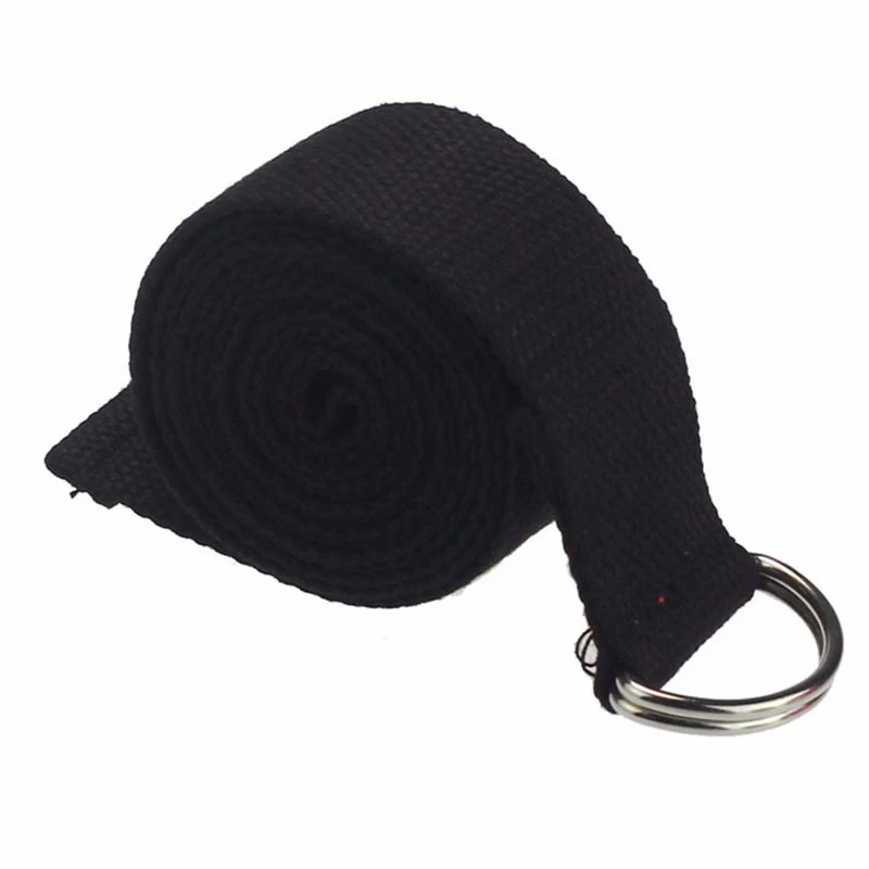 Yoga Stretch Strap D-Ring Buckle Belts Gym Fitness Equipment Women Shaped Weight Loss Tools Durable Cotton Exercise Belts Rope (21)