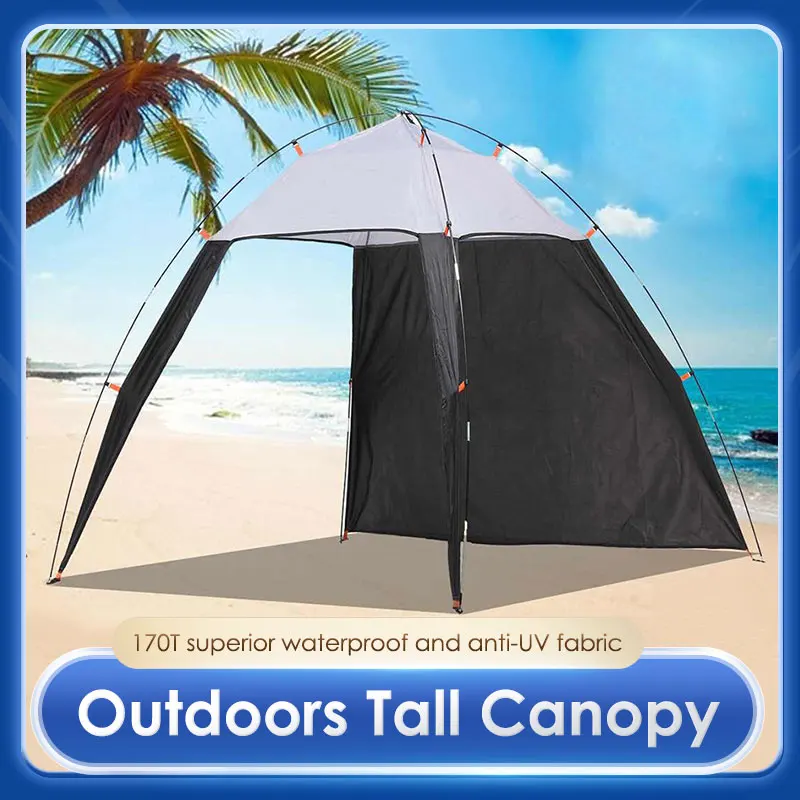 Camping Awning Tent Waterproof UV Canopy Outdoor Tourist Beach Shelter Sun Shade for Fishing Camping Travel