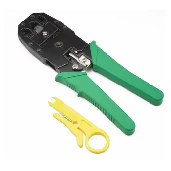 

3-in-1 Networking Crimping Pliers RJ45 Cable Wire Stripper Electrician Gadget With Knife Tool Stripping Blades Cable