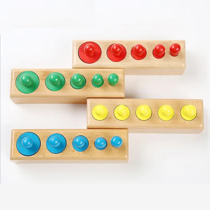 

Color Building Blocks Socket Cylinder Montessori Training Aid Family Pack Baby Educational Early Childhood Toy 0.58
