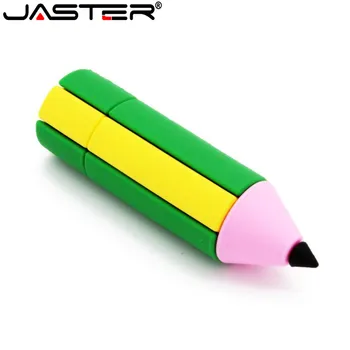 

JASTER cartoon pencil model pendrive 4GB 8GB 16GB 32GB 64GB usb 2.0 usb flash drive memory stick fashion gift free shiping
