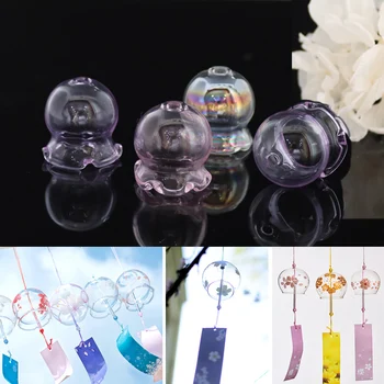 

2PCS Wind Chimes shape wishing Glass Bottle Pendants DIY Handmade Glass Bottle Wind Chimes Japanese Style
