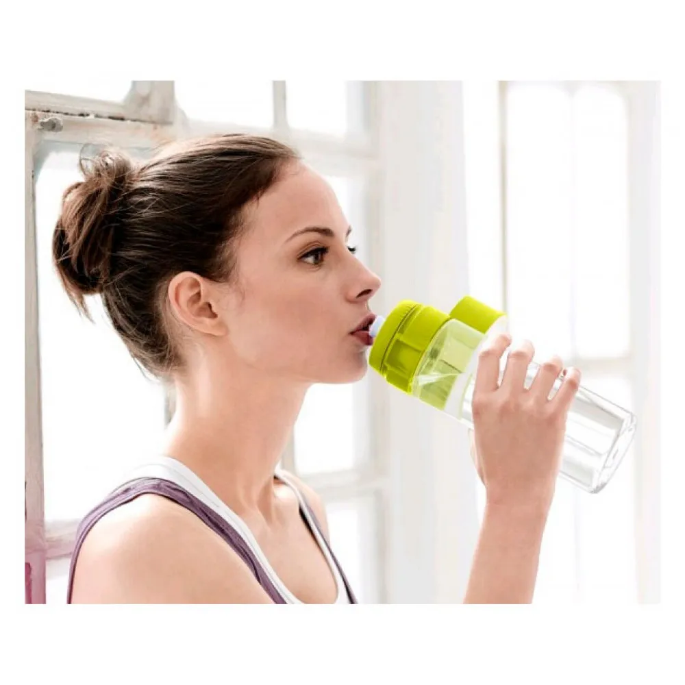 Фильтр-бутылка Fill& Go Vital Brita, со сменным картриджем, оливковая, 0,6 л