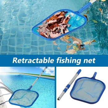 

Swimming Pool Skimmer Net With Telescopic Rod Swimming Pool Salvage Net For Pool Pond Skimmer Leaf Catcher Cleaning Tool