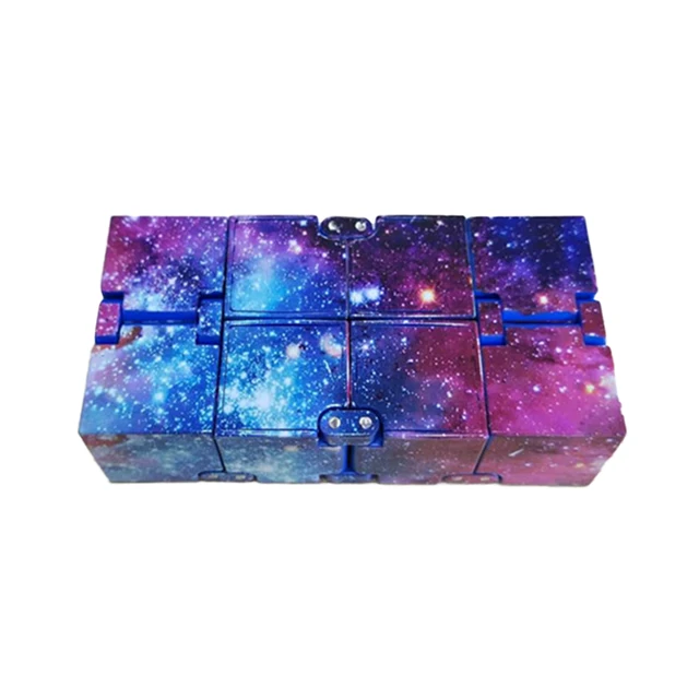 Infinite Cube Starry Sky Fidget Blocks Fingertip Decompression Toy for Adult / Children Stress Relief Cube 3