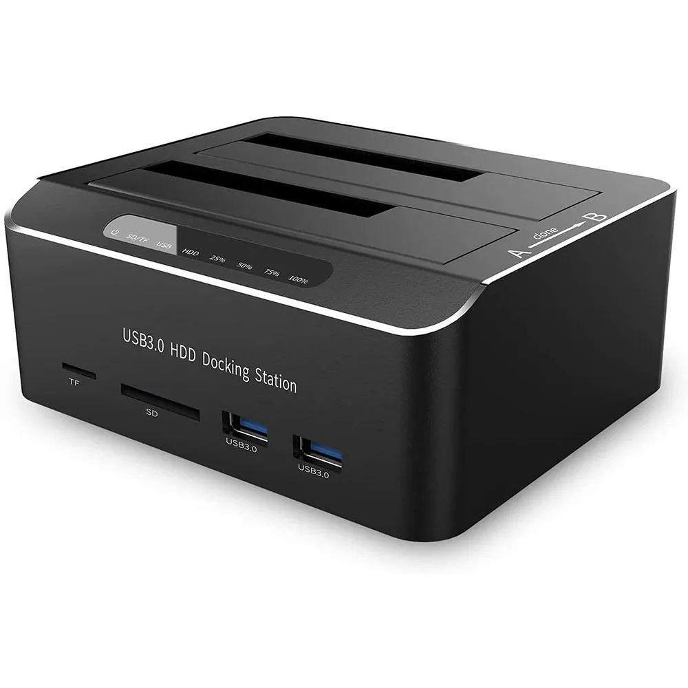 Док-станция для жестких дисков USB 2 5 3 дюйма с кардридером SD/TF | Компьютеры и офис