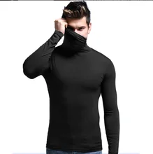 

Underwear Men Neck Guard Modal Top High Collar Men's Warm Autumn Winter Long Sleeve Thin Tight Bottom Solid Ropa Termica Hombre