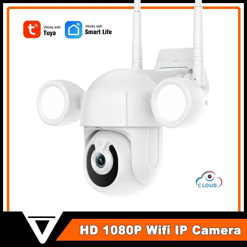 

NEOCoolcam Tuya HD 1080P Камера Беспроводной, Wi-Fi, CCTV, охранная Камера s Открытый Водонепроницаемый Ai автоматического отслеживания движения двор светильник