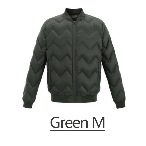 Green M Xiaomi Youpin Uleemark Man легкая куртка на гусином пуху мужская повседневная однотонная Модная стильная три цвета - Цвет: Green M