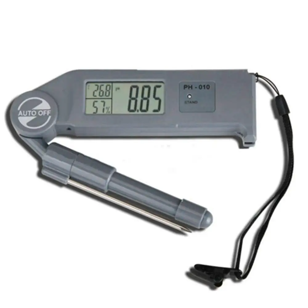 

PH-010 LCD Digital pH TEMP Meter Aquarium Water Quality Acidity Folding Tester Measurement Testing Tools
