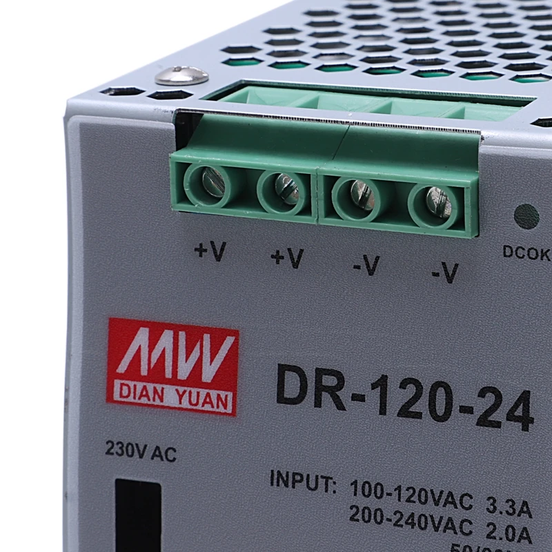 ELEG-DR-120-24 120 Вт промышленный рельсовый источник питания 24V5A импульсный источник питания рельсовый монтаж импульсный источник питания
