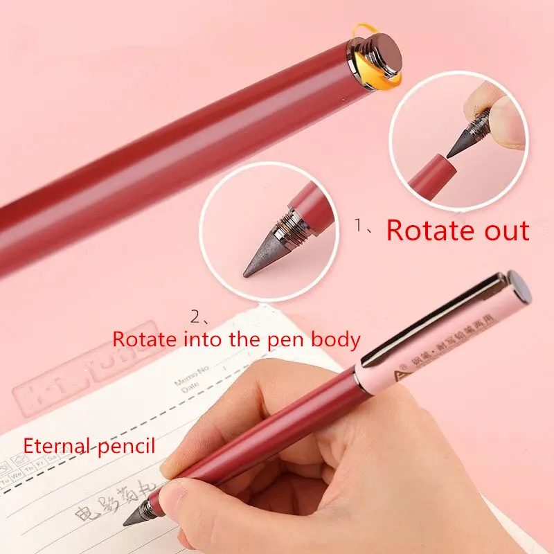 Luxury Metal Ink Fountain Pen School Office Business Writing Pen 0.38mm Metal Fountain Pen With detachable new pencil Nib creative deformation robot shape gel pen boy black ink gel pen detachable diary writing exam learning office supplies gift