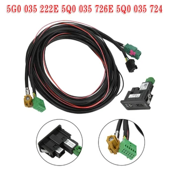 

For Golf MK7 Wiring Harness Car Auto USB AUX Switch 5G0 035 222 E Mapping