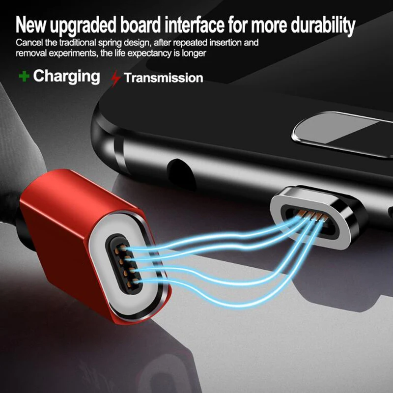 Магнитный usb кабель KSTUCNE для зарядки Micro Usb Type C освещения магнитное быстрое