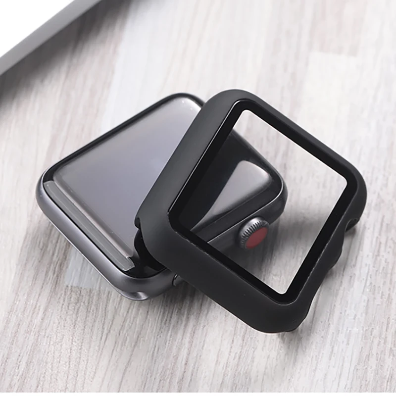 15D закаленное стекло с закругленными краями для apple Watch Series 4 3 2 1 Защита экрана для i Watch 38 40 42 44 мм защитный чехол