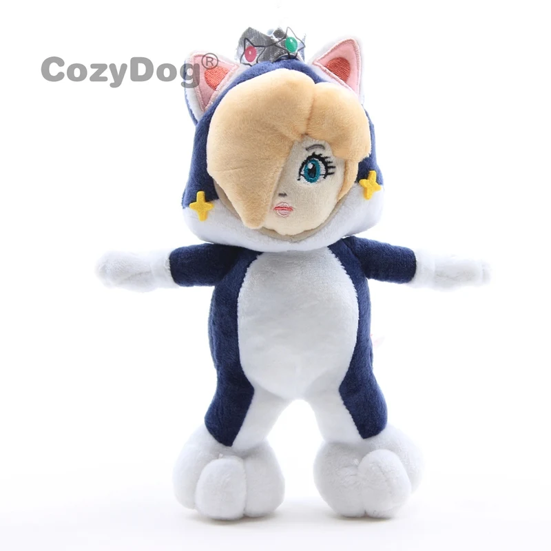 24 см Марио 3D мировой персонаж мягкие животные лягушка Кот Марио Луиджи игрушки мультфильм аниме плюшевые игрушки куклы Мягкие животные игрушки