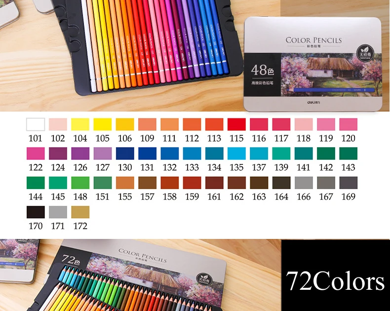 Novos produtos 520 lápis de cor coloridos,