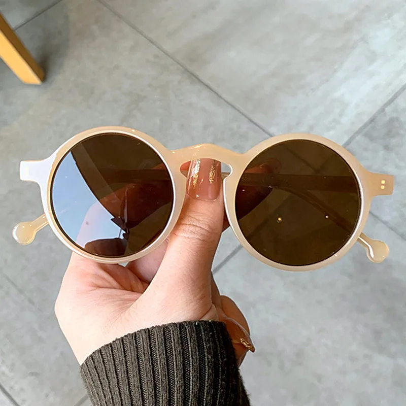 Retro Round Sunglasses Fishing Glasses 