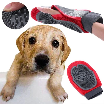 

Dog Cat Grooming Glove Pet Hair Deshedding Brush Gloves Dog Cat Fur Removal Comb Pet Bath Clean Massage Gloves Hair Remover