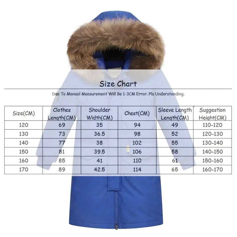 Детская зимняя пуховая куртка с меховым воротником детская толстая теплая