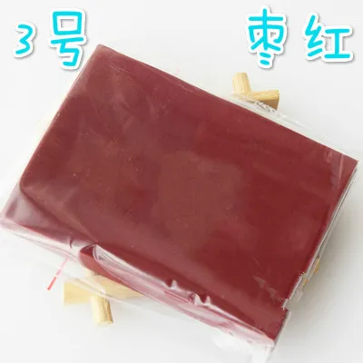56 Color Soft Clay Dry Polymer Children's Toys Plasticine Safe and Non-toxic Colorful Lightweight Clay Gifts for Boys and Girls - Цвет: C3 Jujube red