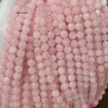 Wholesale Natural 8mm Rose Pink Quartz Crystal Faceted Round Stone Loose Beads For Jewelry Making DIY Necklace Strand 15'' 6